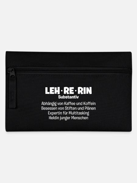Lehrerin Substantiv Expertin, Heldin - Federtasche - Schwarz
