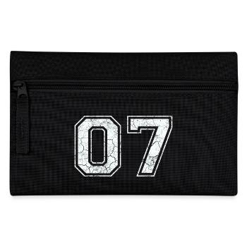 07 in white in the used look - Pencil Case - black - Front