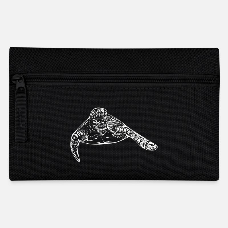 Schildkröte - Federtasche - Schwarz