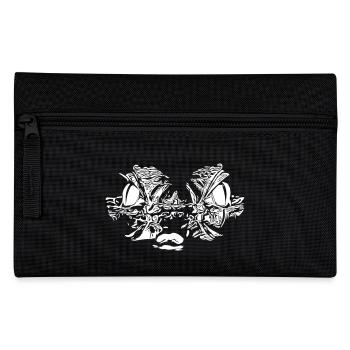 Alligator Lézards Crocodile Reptiles Tête - Trousse - noir - Devant