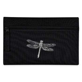 Fliegende Libelle - Federtasche - Schwarz - Vorne