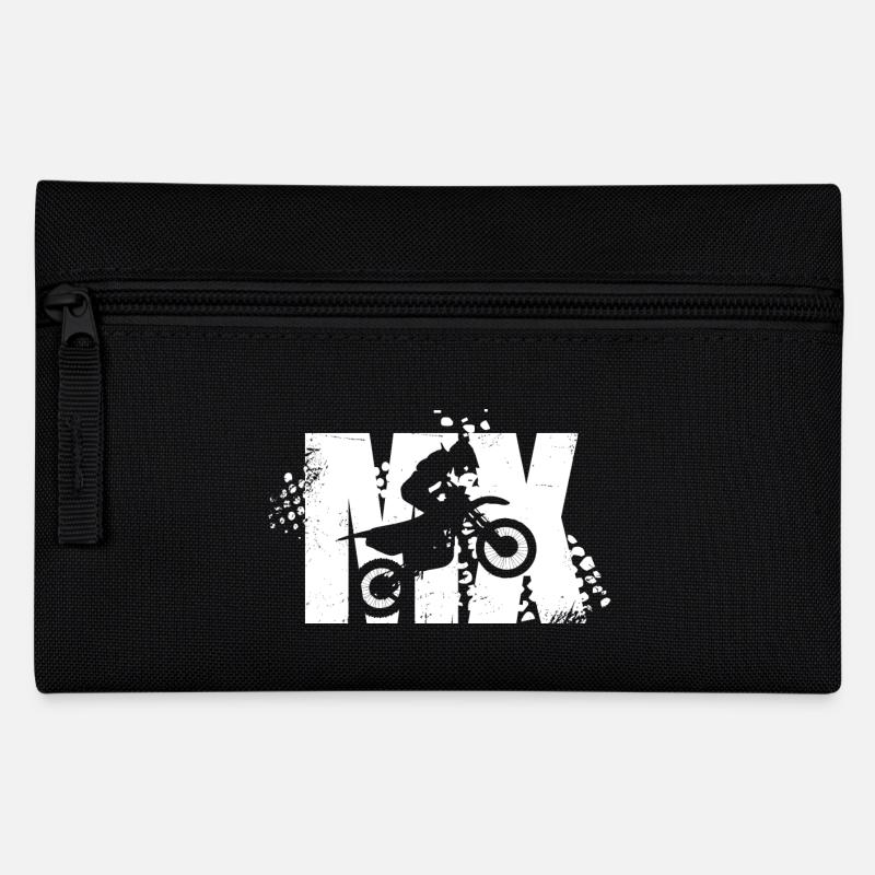 MX Motocross jump freestyle - Federtasche - Schwarz
