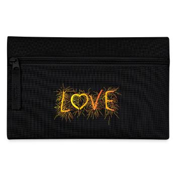 New Year Pyrotechnics Lover - Love Feuerwek Rocket - Pencil Case - black - Front