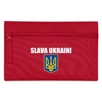 Slava ukraini - Pencil Case - red - Front