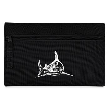 Élégant requin tigre vintage - Trousse - noir - Devant