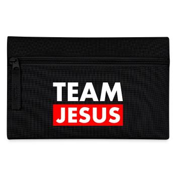 Team jesus - Pencil Case - black - Front