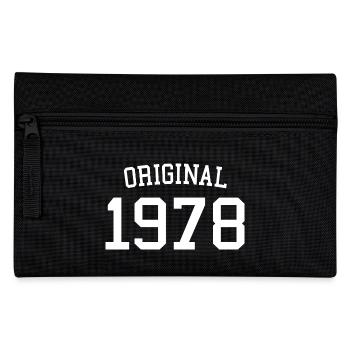 Original 1978 - 44 Jahre alt, Geschenk zum 44. Geburtstag - Federtasche - Schwarz - Vorne