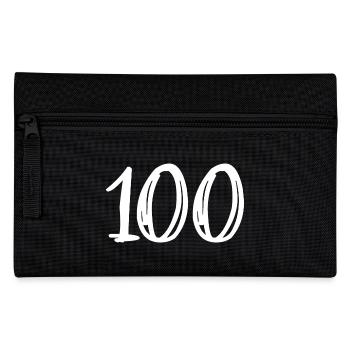 100 JAHRE. 100-jähriges Jubiläum. GEBURTSTAG 100 JAHRE. - Federtasche - Schwarz - Vorne