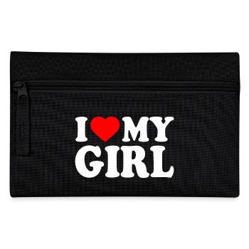 I love my girl - Federtasche - Schwarz - Vorne