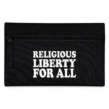 religious liberty for all - Pencil Case - black - Front