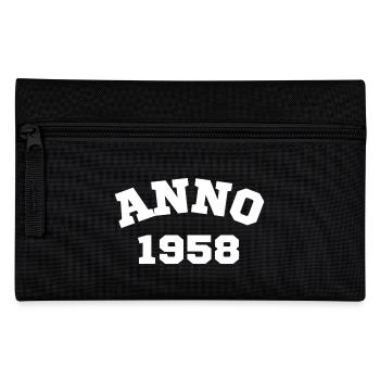 Anno 1958 Geburtstag Geburtsjahr - Federtasche - Schwarz - Vorne