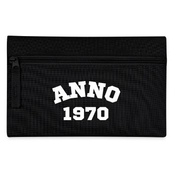 Anno 1970 Geburtstag Geburtsjahr - Federtasche - Schwarz - Vorne