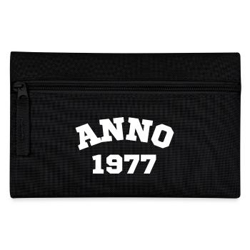 Anno 1977 Geburtstag Geburtsjahr - Federtasche - Schwarz - Vorne