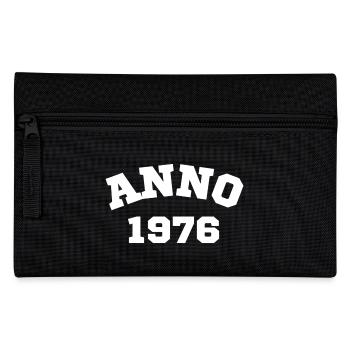Anno 1976 Geburtstag Geburtsjahr - Federtasche - Schwarz - Vorne