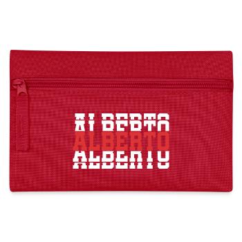 Alberto t-shirt t-shirt idée cadeau texte empilé - Trousse - rouge - Devant
