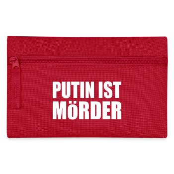 Putin is murderous - Pencil Case - red - Front