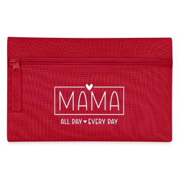Maman disant toute la journée tous les jours cadeau de fête des mères - Trousse - rouge - Devant