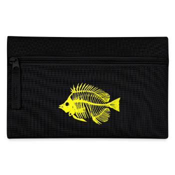Poisson jaune fluo - Trousse - noir - Devant