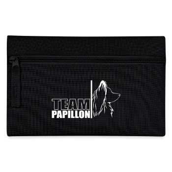 TEAM Papillon Hunde Hund Wilsigns - Federtasche - Schwarz - Vorne