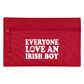 everyone loves an irish boy - Pencil Case - red - Front
