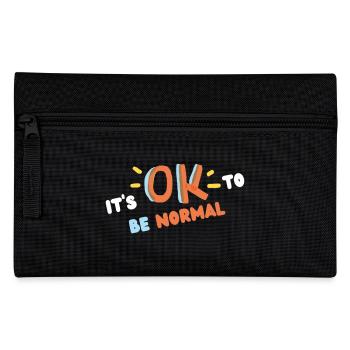 It's ok to be normal (blanc) - Trousse - noir - Devant