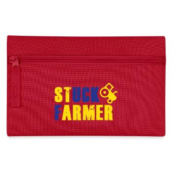 STUCK FARMER YELLOW BLUE - Pencil Case - red - Front