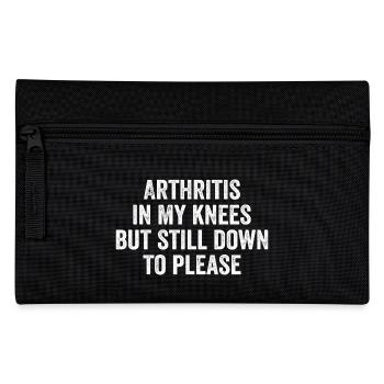 Arthritis in meinen Knien, aber immer noch bis zum Gefallen - Federtasche - Schwarz - Vorne