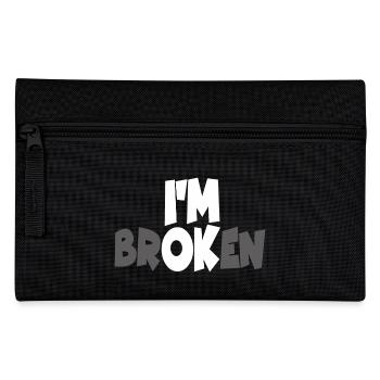 I AM BROKEN - Pencil Case - black - Front