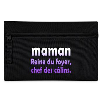 Mutter Mutter Humor Witz Geschenk - Federtasche - Schwarz - Vorne