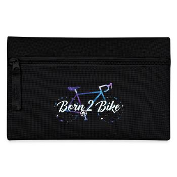 "Born 2 Bike" Himmlisches Fahrraddesign - Federtasche - Schwarz - Vorne