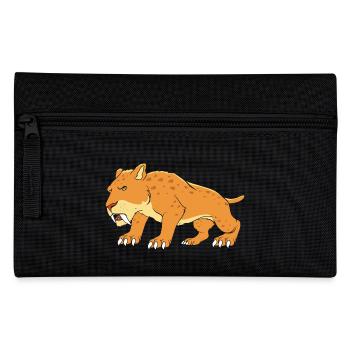 Sabre-toothed tiger - Pencil Case - black - Front