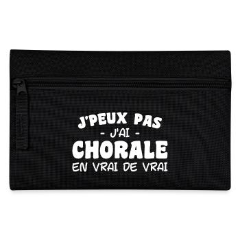 j'peux pas j'ai Chorale En vrie de vraie - Trousse - noir - Devant