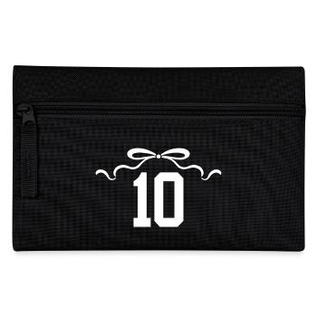 Number 10 Knot - 10th Anniversary - Pencil Case - black - Front