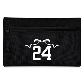 Numéro 24 noeud - 24e anniversaire - Trousse - noir - Devant