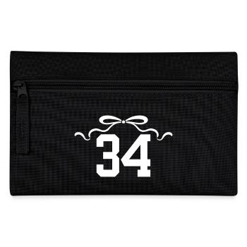 Numéro 34 noeud - 34e anniversaire - Trousse - noir - Devant