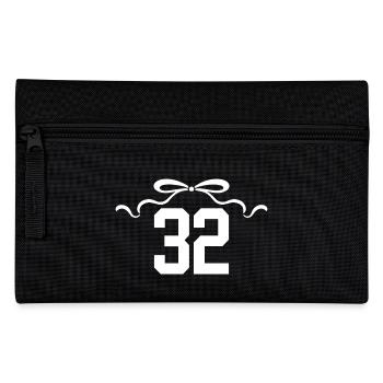 Number 32 Knot - 32nd Anniversary - Pencil Case - black - Front