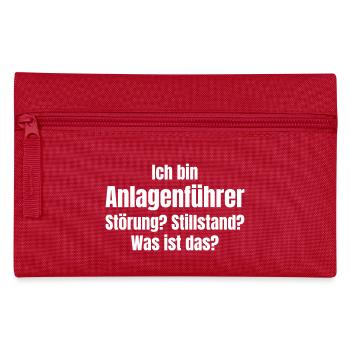Anlagenführer - Federtasche - Rot - Vorne