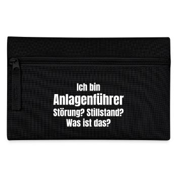 Anlagenführer - Federtasche - Schwarz - Vorne