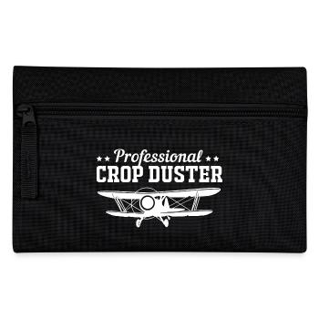 Crop Duster Flugzeug Pilot - Federtasche - Schwarz - Vorne