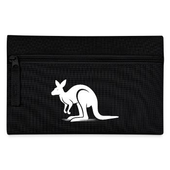 Majestic kangaroo in minimalist shape - Pencil Case - black - Front