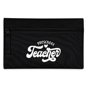 Preschool Teacher Heartfelt Appreciation Style - Pencil Case - black - Front
