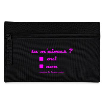 tu_m geliebt - Federtasche - Schwarz - Vorne