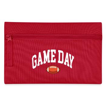 Game Day Football Fan - Pencil Case - red - Front