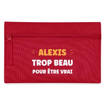 Alexis ist zu schön, um wahr zu sein - Federtasche - Rot - Vorne