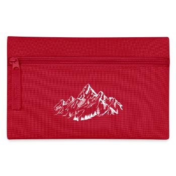 Mountains - Pencil Case - red - Front