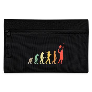 Tennis Evolution Retro-Geschenk für Tennisspieler - Federtasche - Schwarz - Vorne