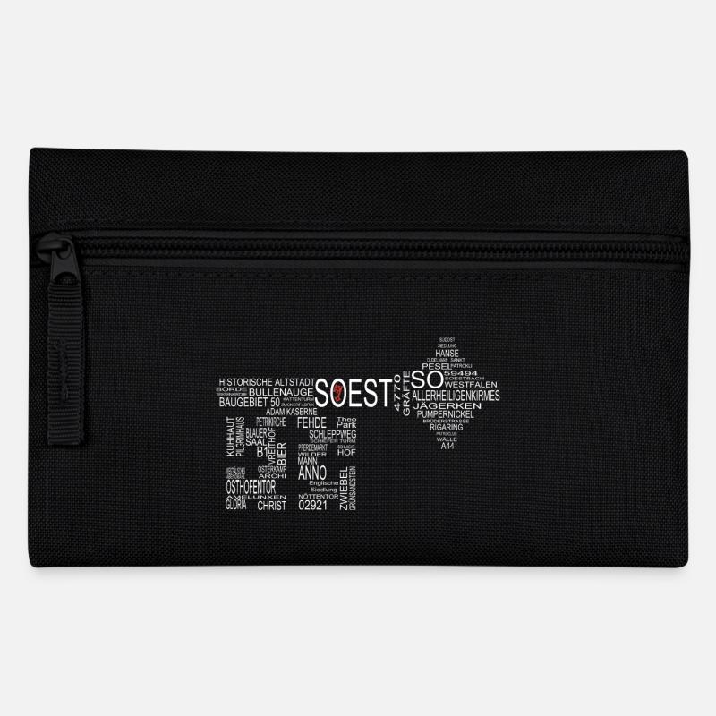 Soester Schlüssel Dunkel - Federtasche - Schwarz