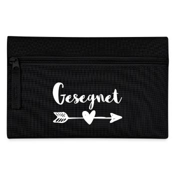 Gesegnet Christliches Geschenk - Federtasche - Schwarz - Vorne