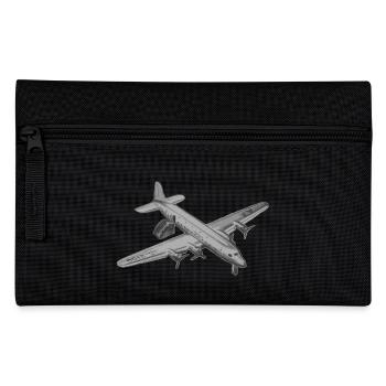 Flugzeug - Federtasche - Schwarz - Vorne