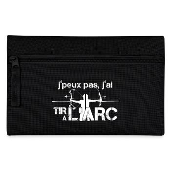 J'peux pas, j'ai Tir à l'Arc - Trousse - noir - Devant